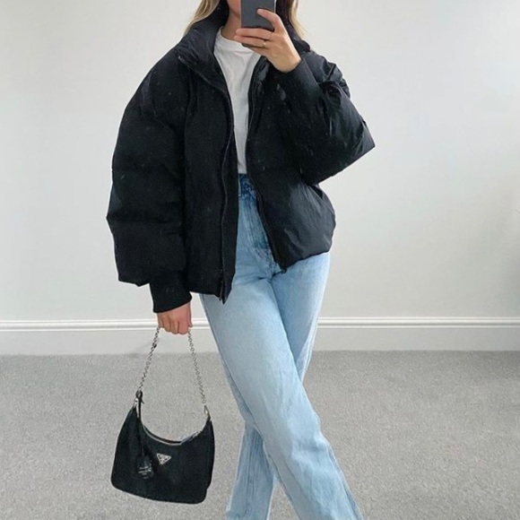Zara Jackets & Blazers - NEW Zara water resistant black puffer jacket blogger style aritzia tna